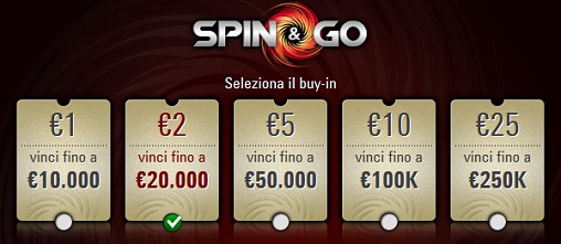 PokerStars Italy Spin&Go banner