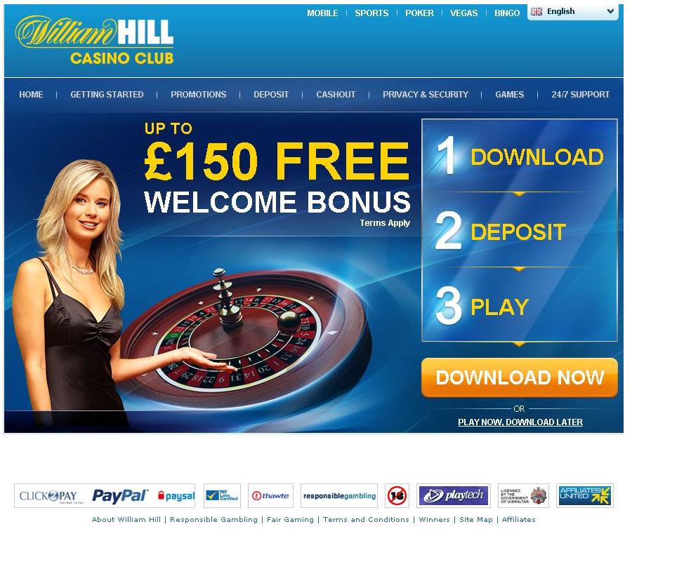 Регистрация Официальный сайт William Hill casino
